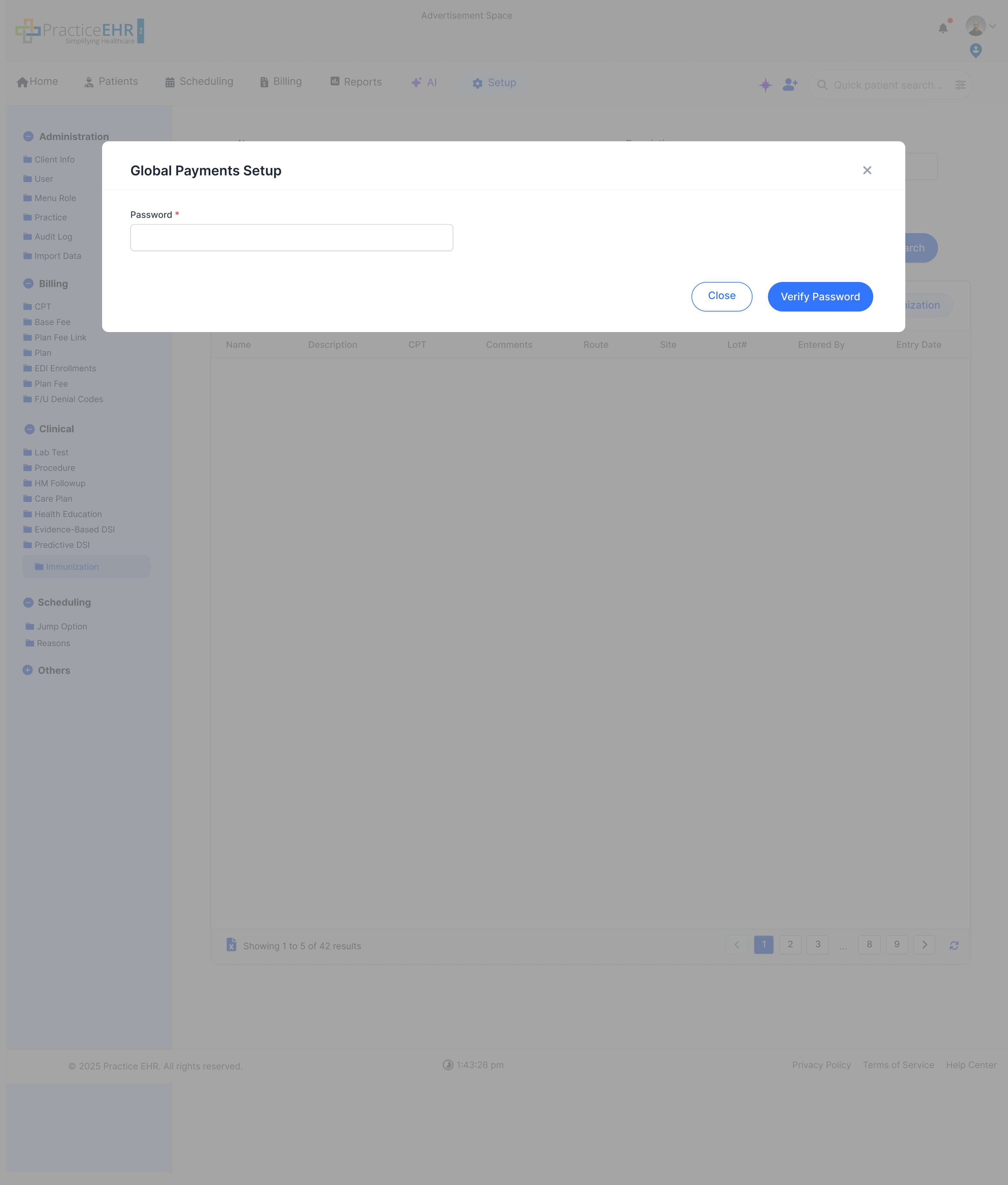 Global Payments settings image